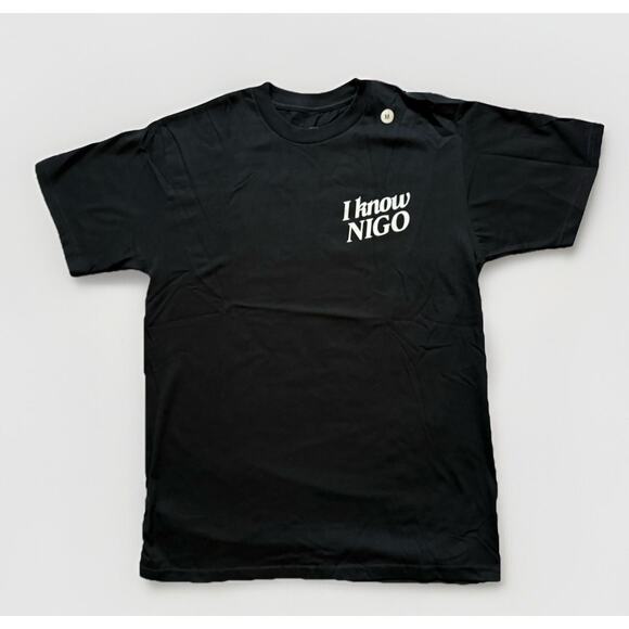 BAPE Founder Nigo x Human Made "I Know Nigo" Magic Carpet Tee Black Medium - Picture 3 of 5